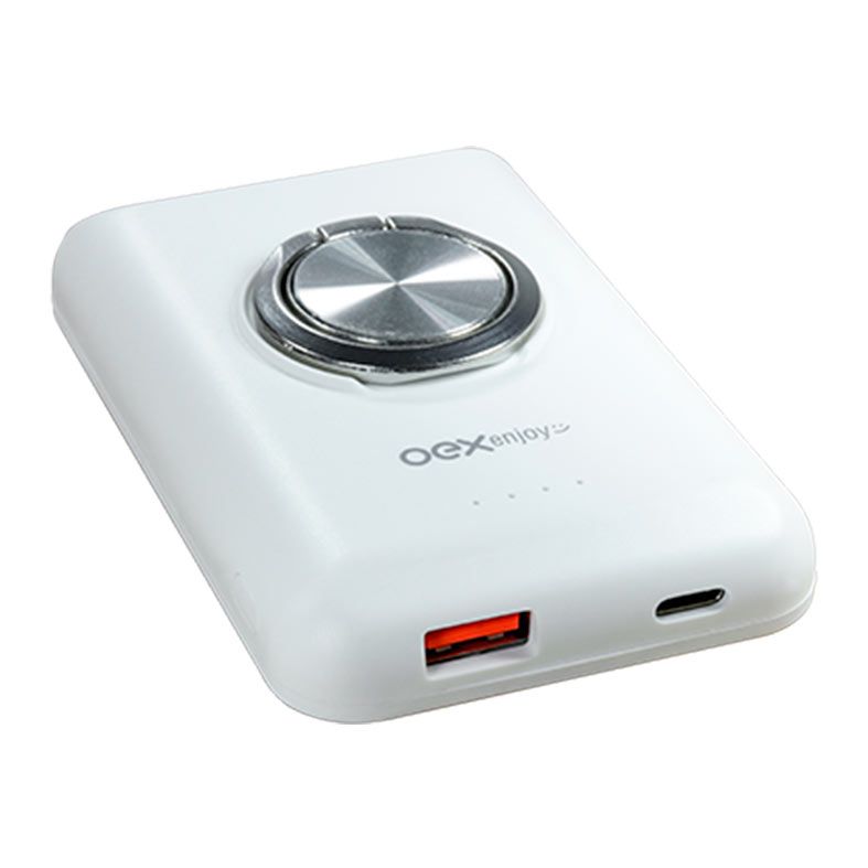 Power Bank OEX Ultra PB307, 5000mAh, Wireless/USB/Type-C, Branco, 48.7470