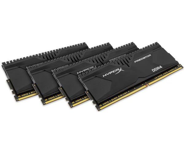 Memoria Kingston HyperX Predator 16GB (4x4) DDR4 2400MHz Preta, HX424C12PB2K4/16