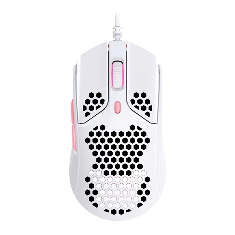 Mouse Gamer HyperX Pulsefire Haste, RGB, 16000DPI, 6 Botoes, Branco, 4P5E4AA
