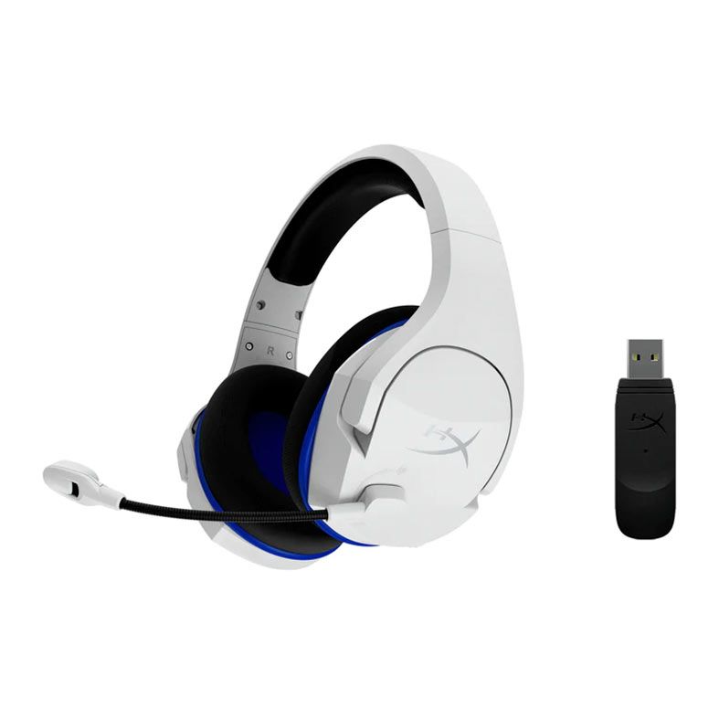 Headset Gamer HyperX Cloud Stinger Core Wireless, Som Surround 7.1, Drivers 40mm, Branco, 4P5J1AA