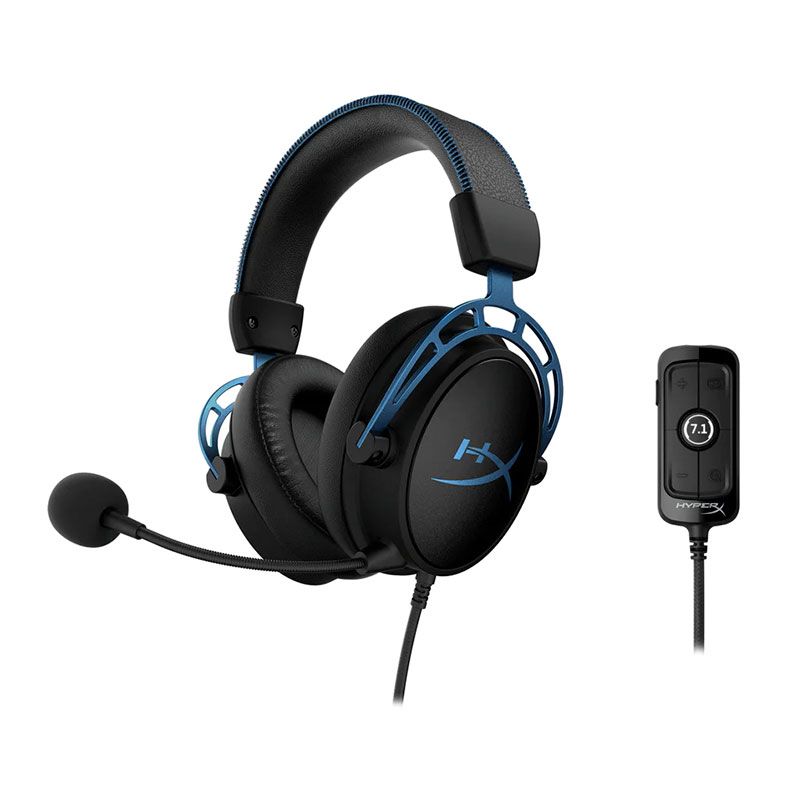 Headset Gamer HyperX Cloud Alpha S, Som Surround 7.1, Drivers 50mm, Preto e Azul, 4P5L3AA