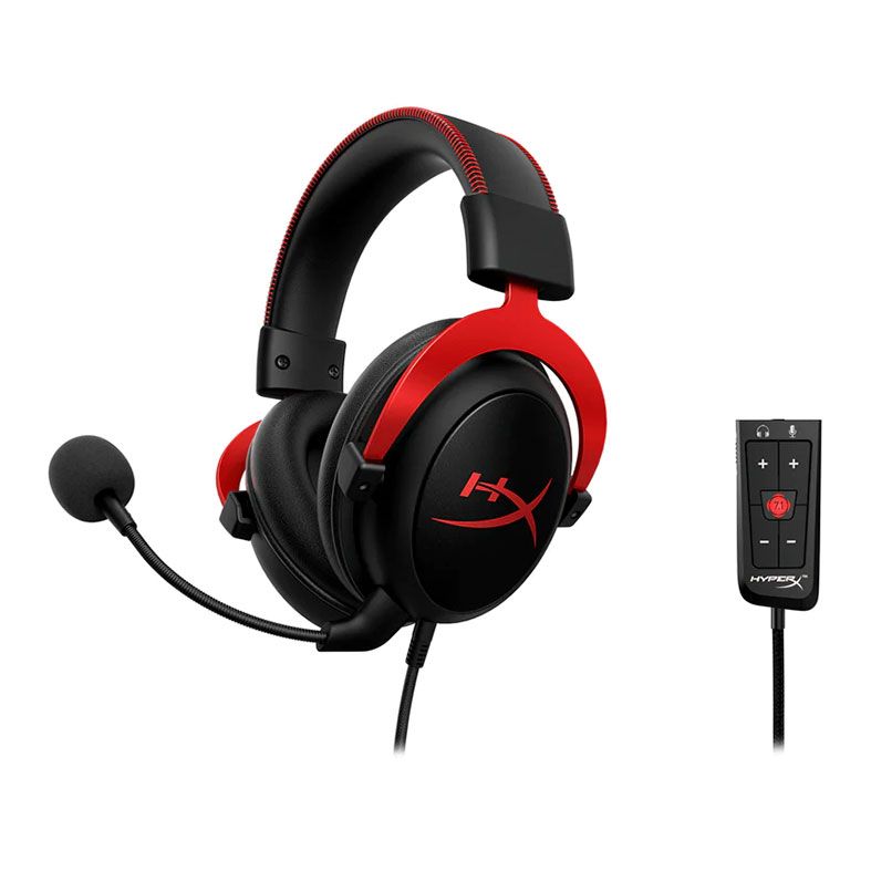 Headset Gamer HyperX Cloud II, Som Surround 7.1, Drivers 53mm, Preto/Vermelho, 4P5M0AA