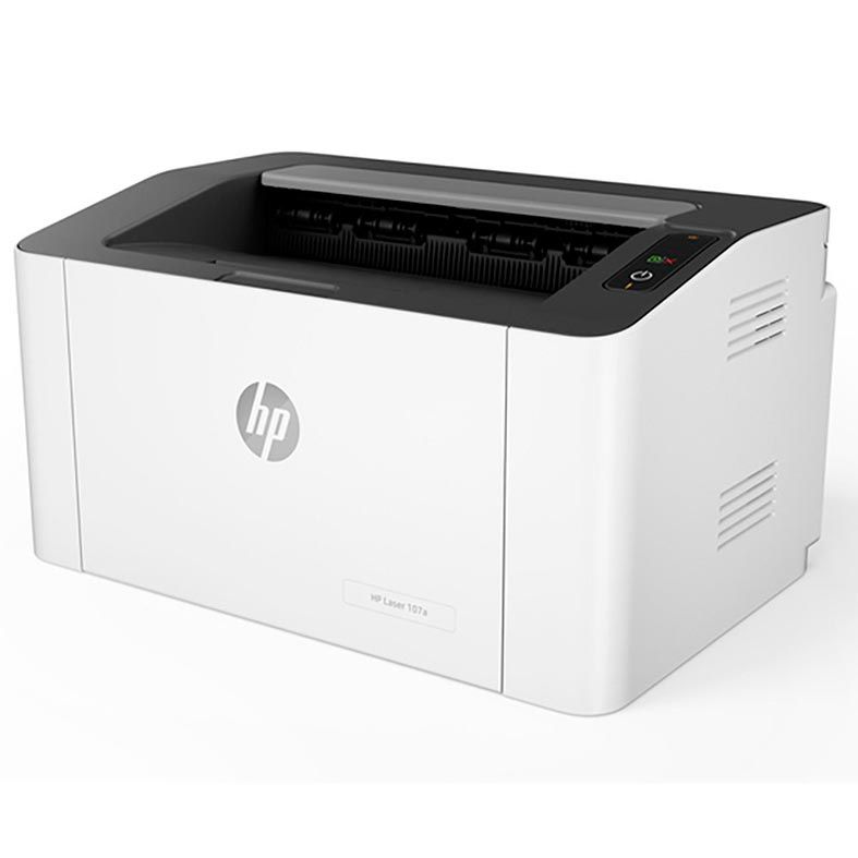 Impressora HP Laser 107a Mono Branca, 4ZB77A