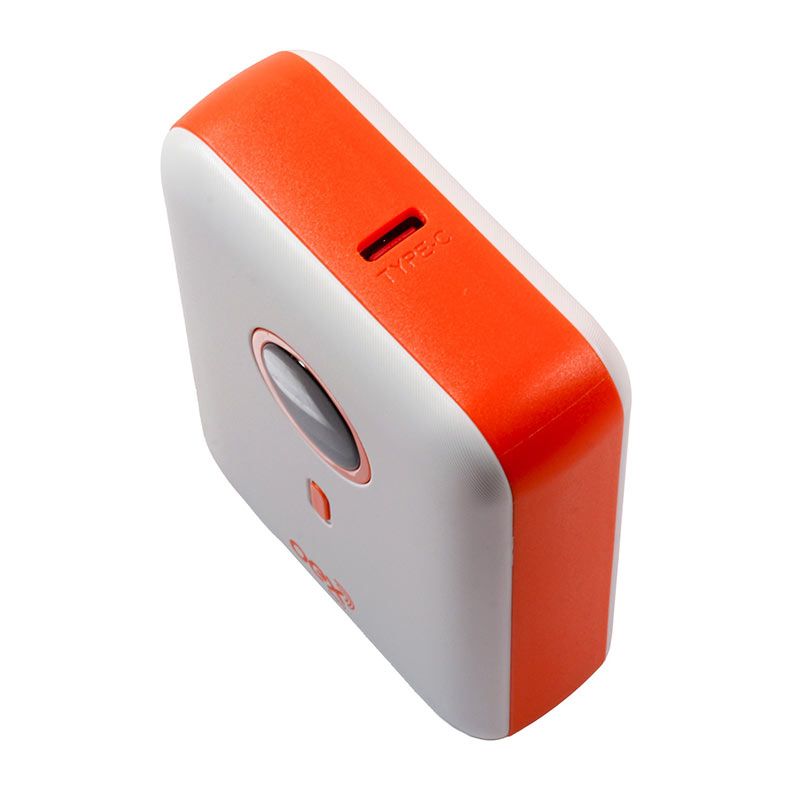 Power Bank OEX Style PB303, 10000mAh, USB/Type-C, Branco e Laranja, 50.0017