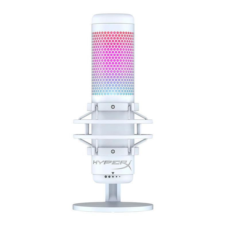Microfone HyperX Quadcast S, RGB, USB, Branco, 519P0AA