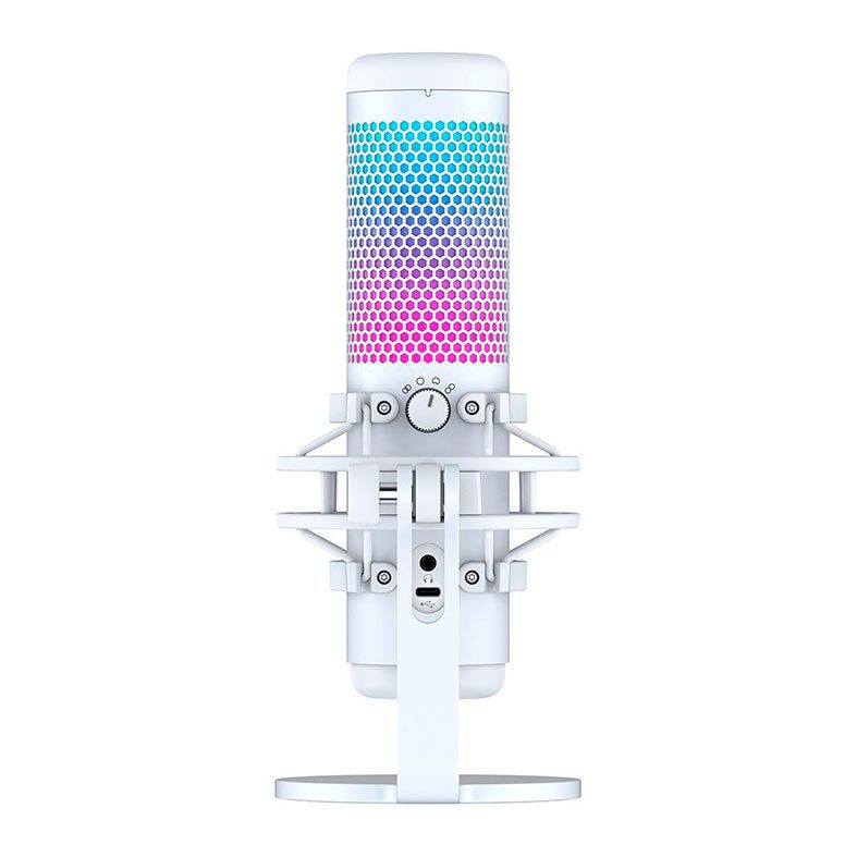 Microfone HyperX Quadcast S, RGB, USB, Branco, 519P0AA