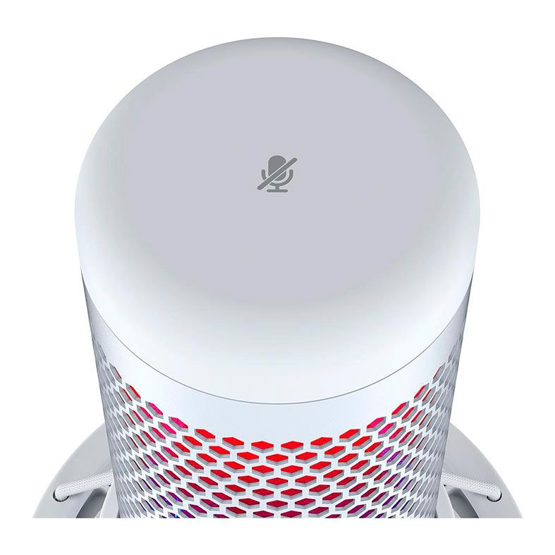 Microfone HyperX Quadcast S, RGB, USB, Branco, 519P0AA