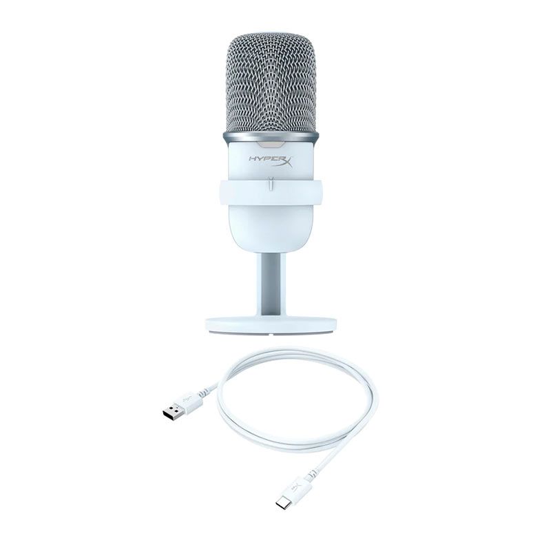 Microfone HyperX Solocast, USB, Branco, 519T2AA