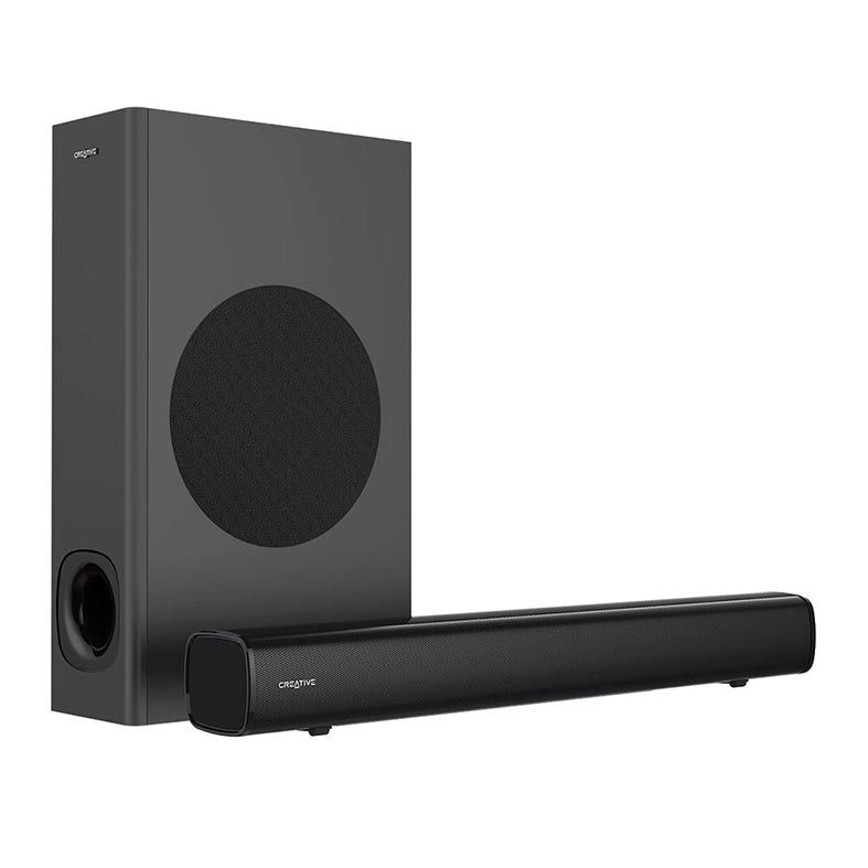 Soundbar Creative Stage, 160W RMS, Bluetooth, Cabo Optico e AUX, Preto, 51MF8360AA000