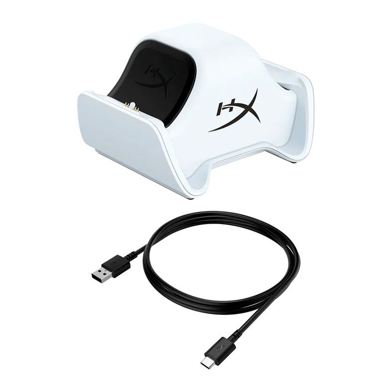 Carregador HyperX Chargeplay Duo, Branco, 51P68AA