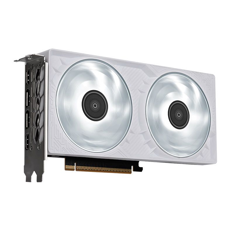 Placa de Video Galax GeForce RTX 5050 1-Click OC White, 8GB, GDDR6, 128-bit, 55NSL8MHCZBS