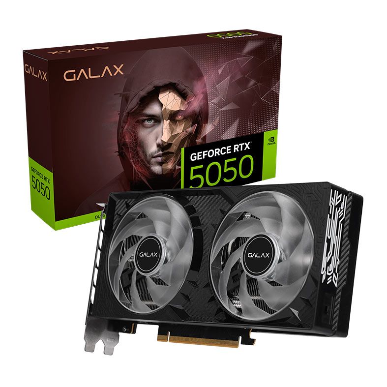Placa de Video Galax GeForce RTX 5050 1-Click OC, 8GB, GDDR6, 128-bit, 55NSL8MHDCHD