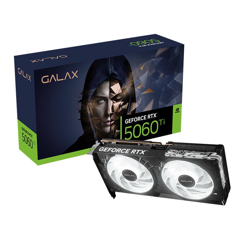 Placa de Video Galax GeForce RTX 5060 Ti 1-Click OC, 8GB, GDDR7, 128-bit, 56ISN8MDCPCT