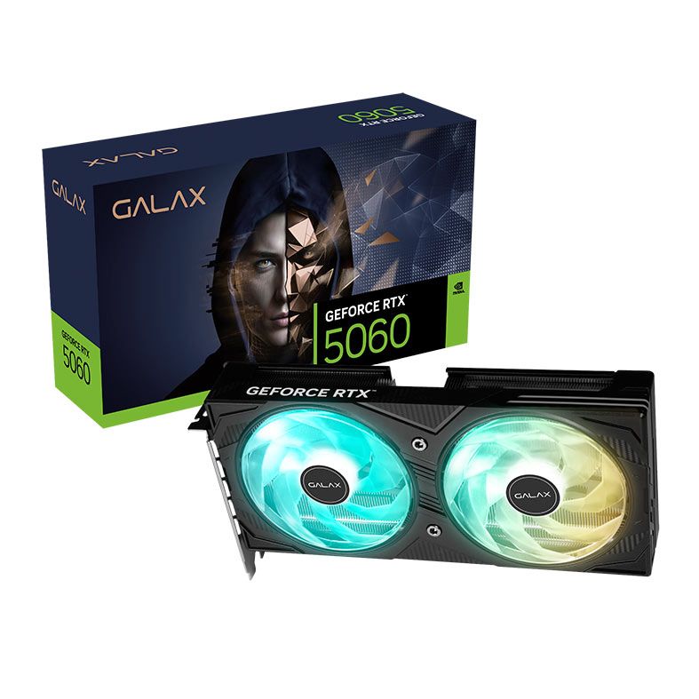 Placa de Video Galax GeForce RTX 5060 EX 1-Click OC, 8GB, GDDR7, 128-bit, 56NSN8MDDAEX