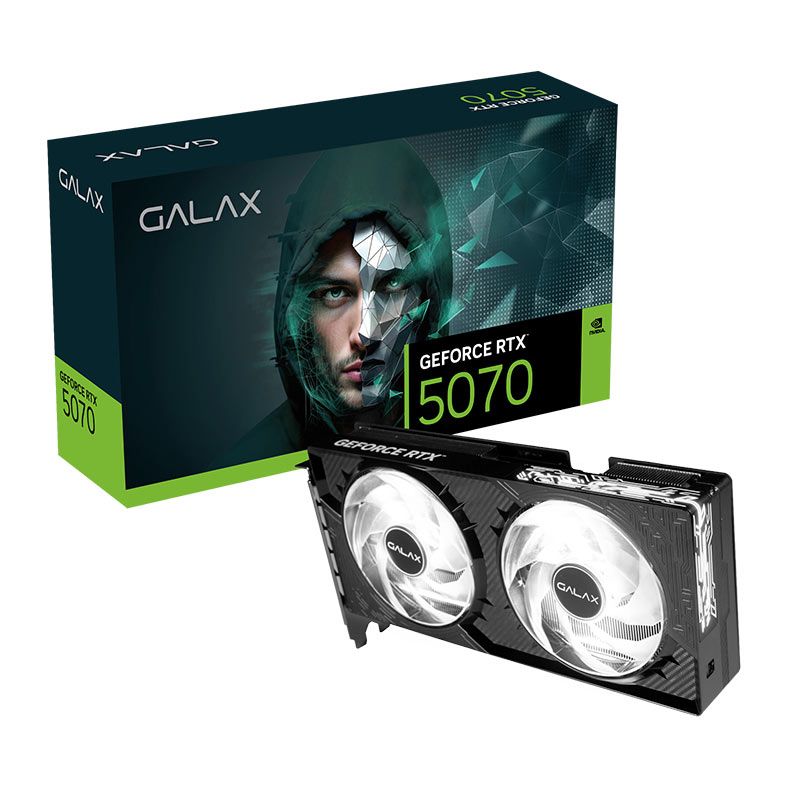 Placa de Video Galax GeForce RTX 5070 1-Click OC, 12GB, GDDR7, 192-bit, 57NON7MDBROC