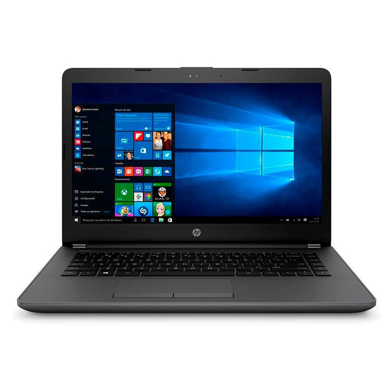 Notebook HP 240 G6 14" i5-7200U 8GB 500GB Preto, 5DZ57LA AC4 | Pichau