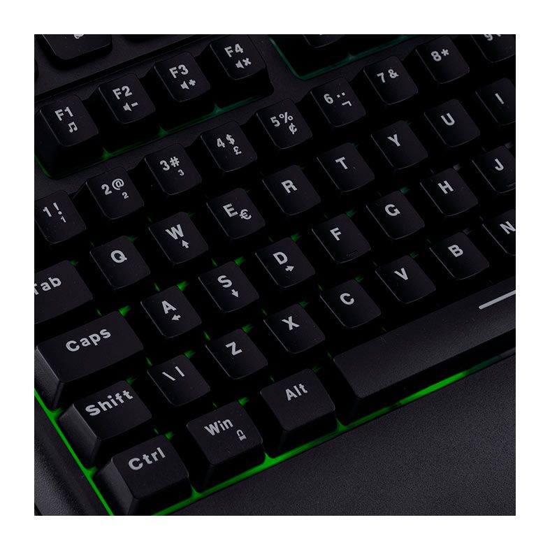 Teclado Gamer Dazz Ballistic Cinetic, Rainbow, ABNT2, Preto, 62000042