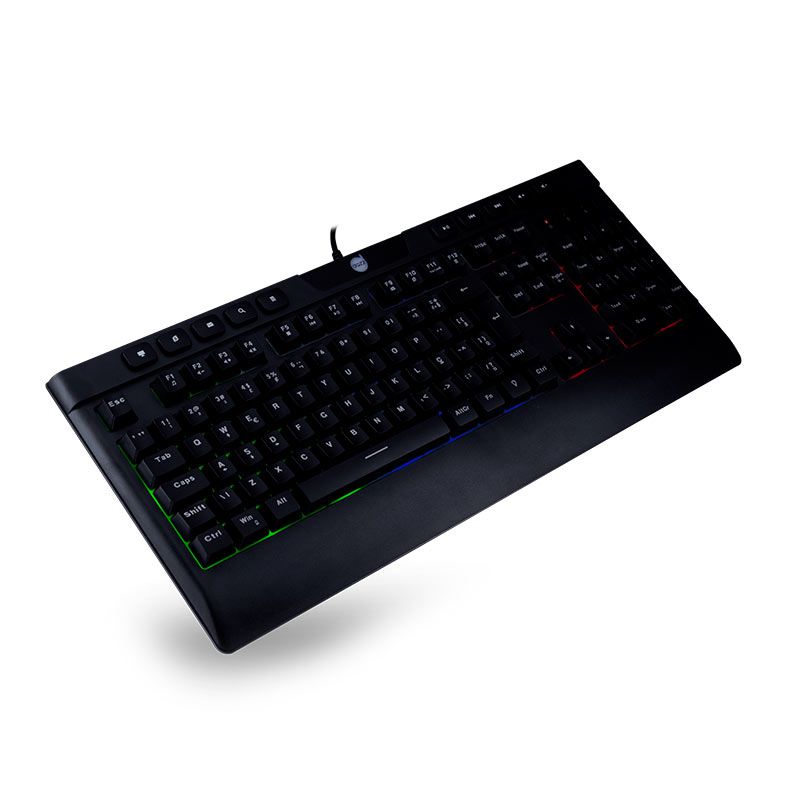 Teclado Gamer Dazz Ballistic Cinetic, Rainbow, ABNT2, Preto, 62000042