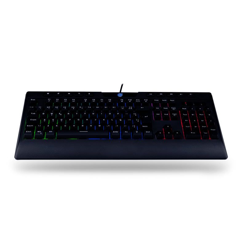 Teclado Gamer Dazz Ballistic Cinetic, Rainbow, ABNT2, Preto, 62000042