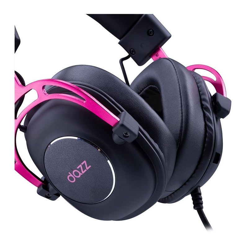 Headset Gamer DAZZ FT3 Ultra Light, Som Surround 7.1, Driver 50mm, USB, Preto, 62000068