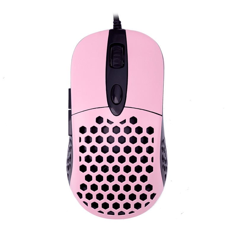 Mouse Gamer Dazz Ultra Light, Led Rainbow, 3200DPI, 6 Botoes, Rosa, 62000081