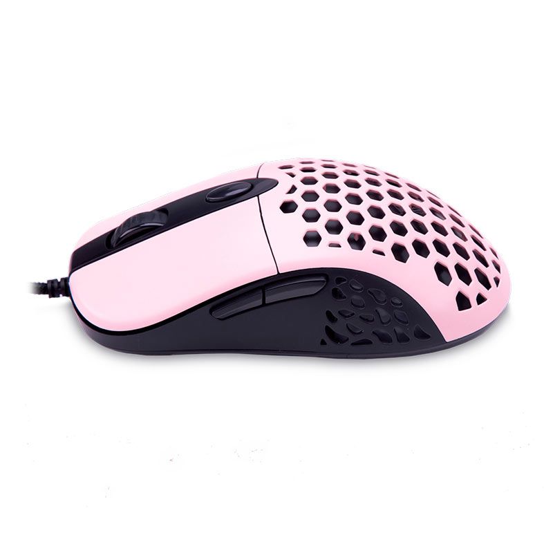 Mouse Gamer Dazz Ultra Light, Led Rainbow, 3200DPI, 6 Botoes, Rosa, 62000081