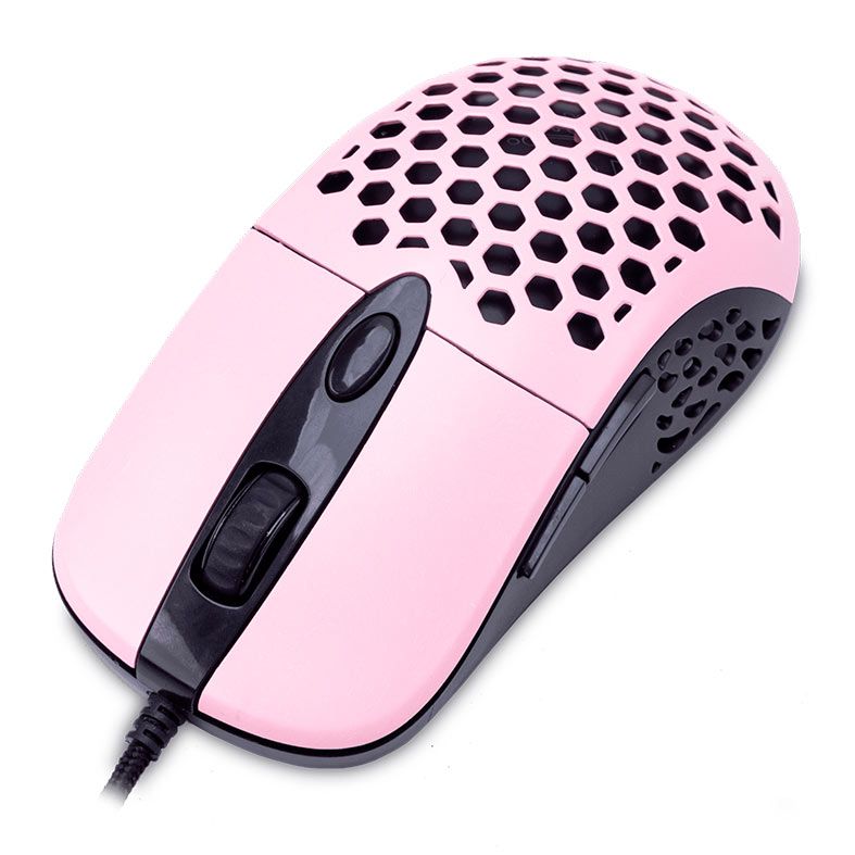 Mouse Gamer Dazz Ultra Light, Led Rainbow, 3200DPI, 6 Botoes, Rosa, 62000081