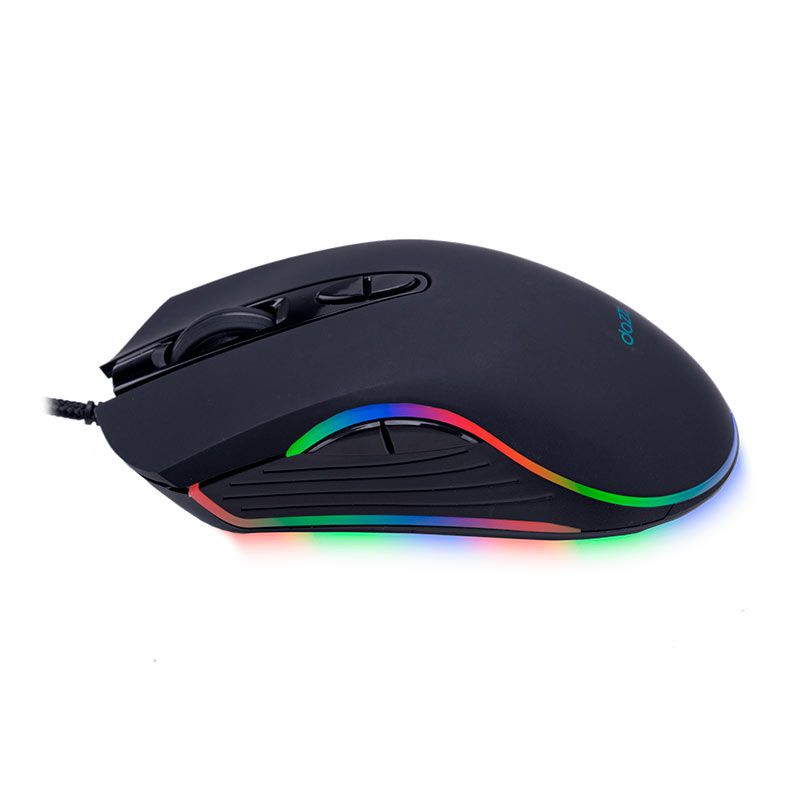 Mouse Gamer Dazz 3406FAL, RGB, 6400DPI, 7 Botoes, Preto, 62000085