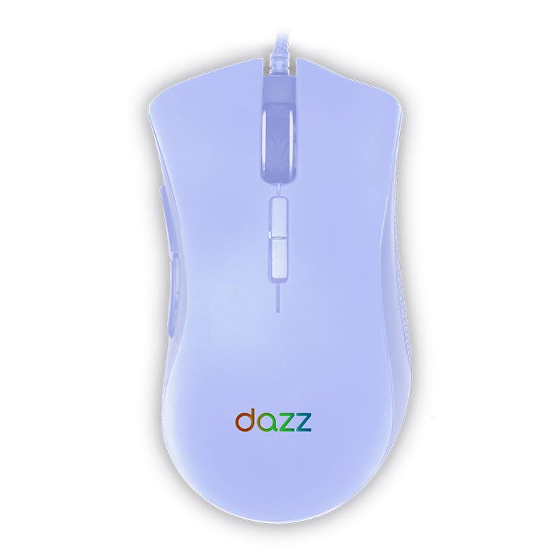 Mouse Gamer Dazz Mizard, RGB, 12000DPI, 7 Botoes, Lilas, 62000087