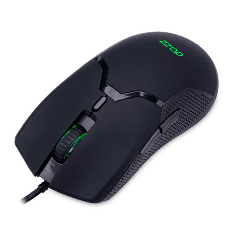 Mouse Gamer Dazz Orpheus, Led Verde, 12000DPI, 6 Botoes, Preto, 62000089