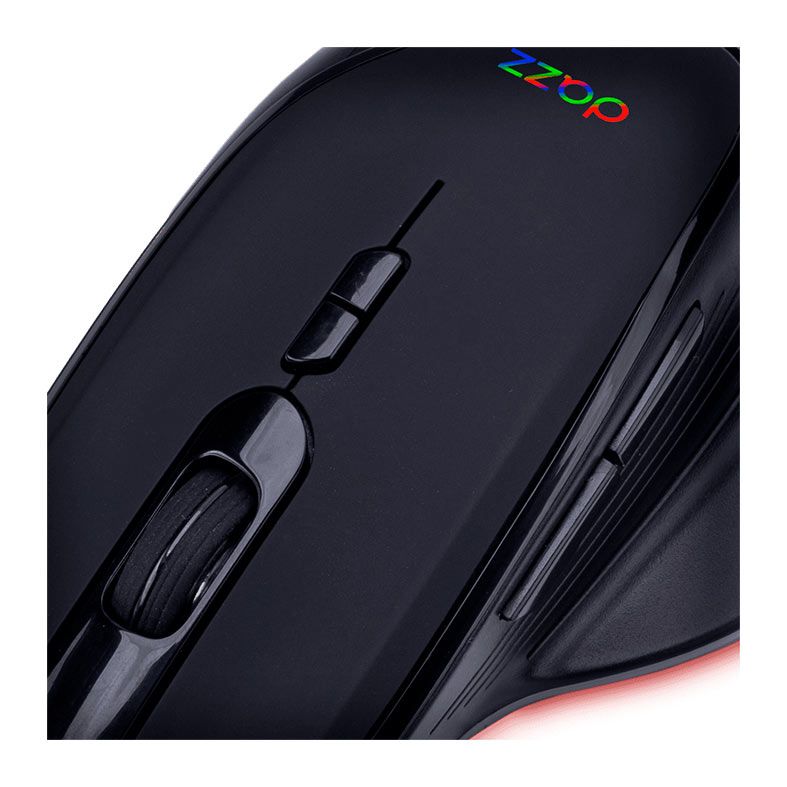 Mouse Gamer Dazz Colossus, Led Rainbow, 12000DPI, 7 Botoes, Preto, 62000090
