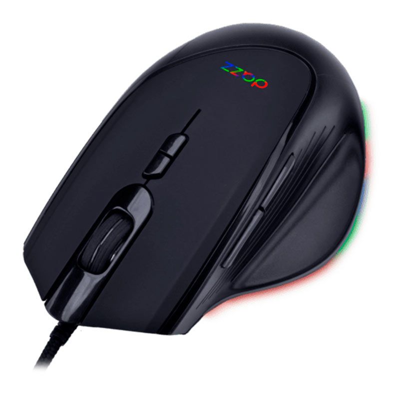 Mouse Gamer Dazz Colossus, Led Rainbow, 12000DPI, 7 Botoes, Preto, 62000090
