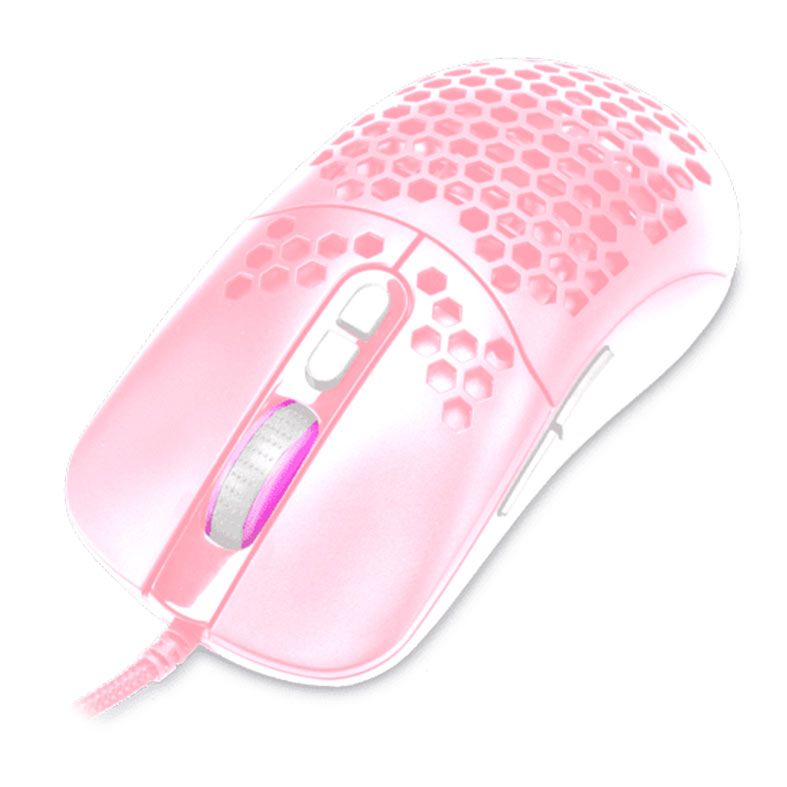 Mouse Gamer Dazz Skadi, RGB, 12000DPI, 7 Botoes, Rosa, 62000093