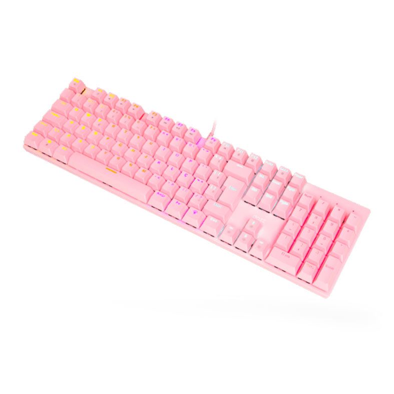 Teclado Mecanico Gamer Dazz Orion Essential, RGB, ABNT2, Switch Azul, Rosa, 62000132