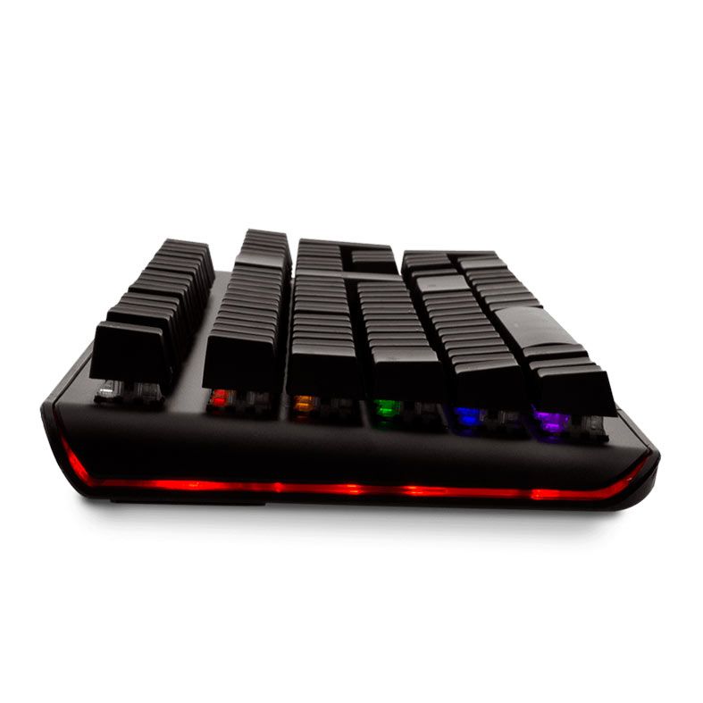 Teclado Mecanico Gamer Dazz Predator, RGB, Switch Azul, Preto, 625309