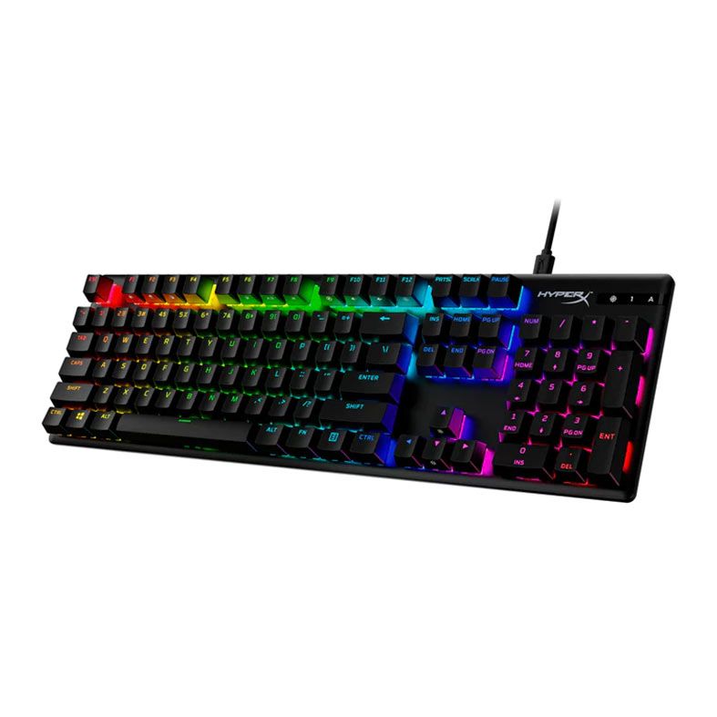Teclado Mecanico Gamer HyperX Alloy Origins PBT, RGB, Switch Blue, Preto, 639N4AA-AC4