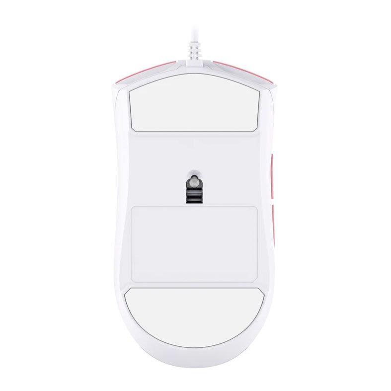 Mouse Gamer HyperX Pulsefire Core, RGB, 6200DPI, 7 Botoes, Rosa e Branco, 639P1AA