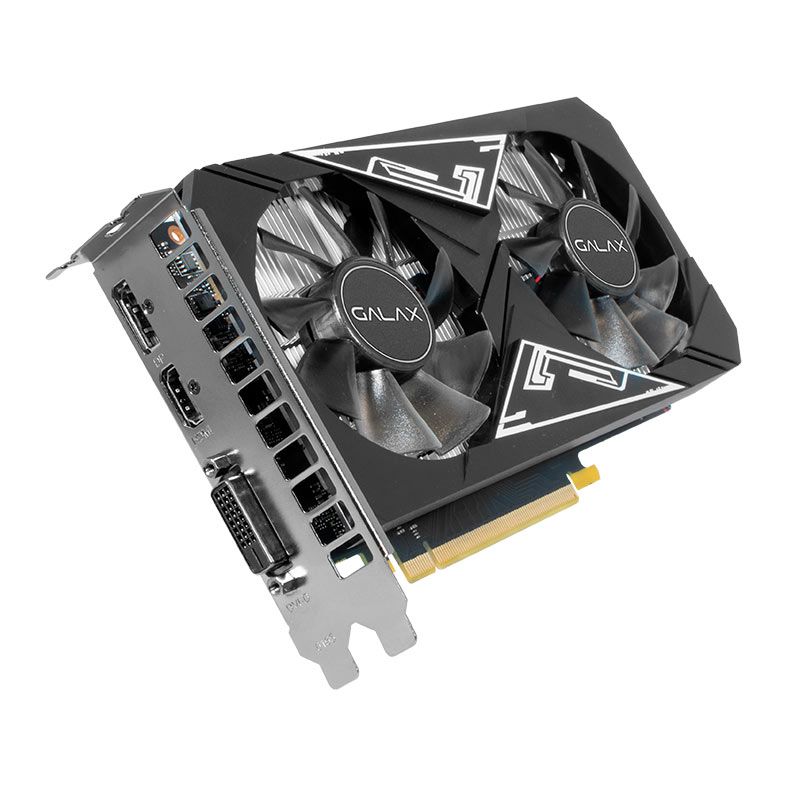 Placa de Video Galax GeForce GTX 1650 EX Plus 1-Click OC, 4GB, GDDR6, 128-bit, 65SQL8DS6NEP