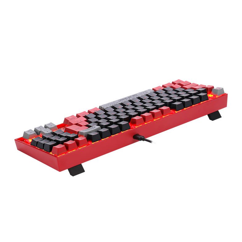 Teclado Mecanico Gamer Redragon World of Warcraft Horda, Led Vermelho, Switch Blizzard, 6975763141694