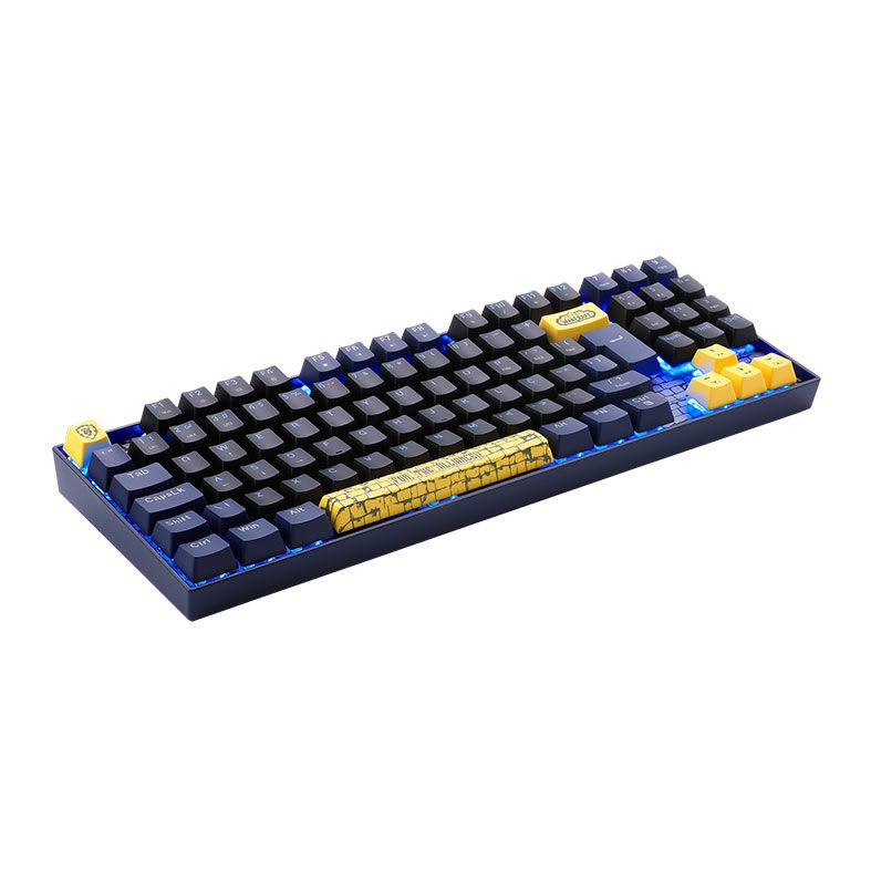 Teclado Mecanico Gamer Redragon World of Warcraft Alianca, Led Azul, Switch Blizzard, 6975763141700