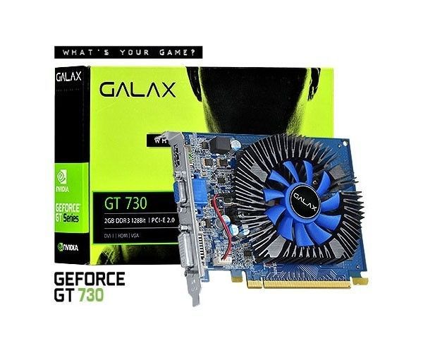 Placa de Video Galax GeForce GT 730 2GB GDDR3 128-bit, 73GPF8HX3SNS