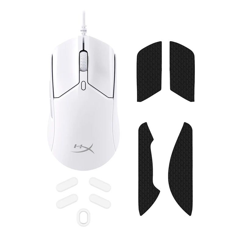 Mouse Gamer HyperX Pulsefire Haste 2, RGB, 26000DPI, 6 Botoes, Branco, 6N0A8AA