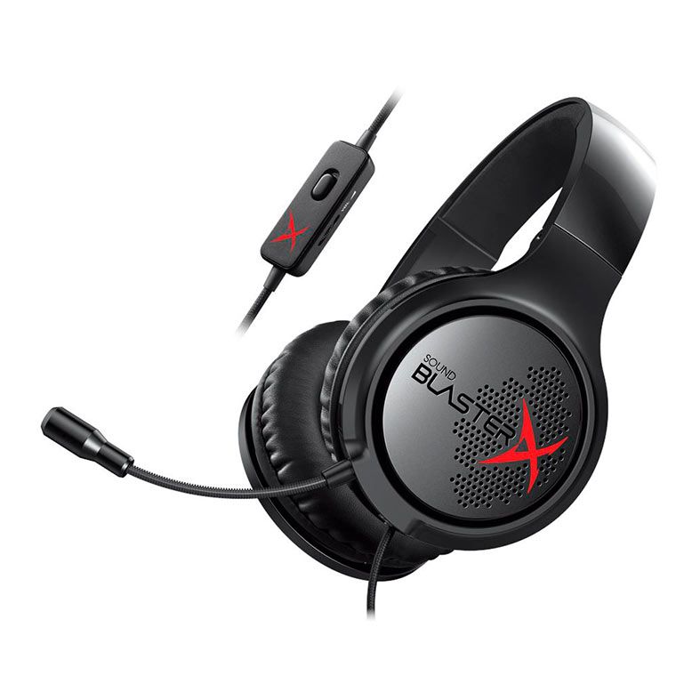 Headset Gamer Creative Sound BlasterX H3, Drivers 40mm, Preto, 70GH034000000