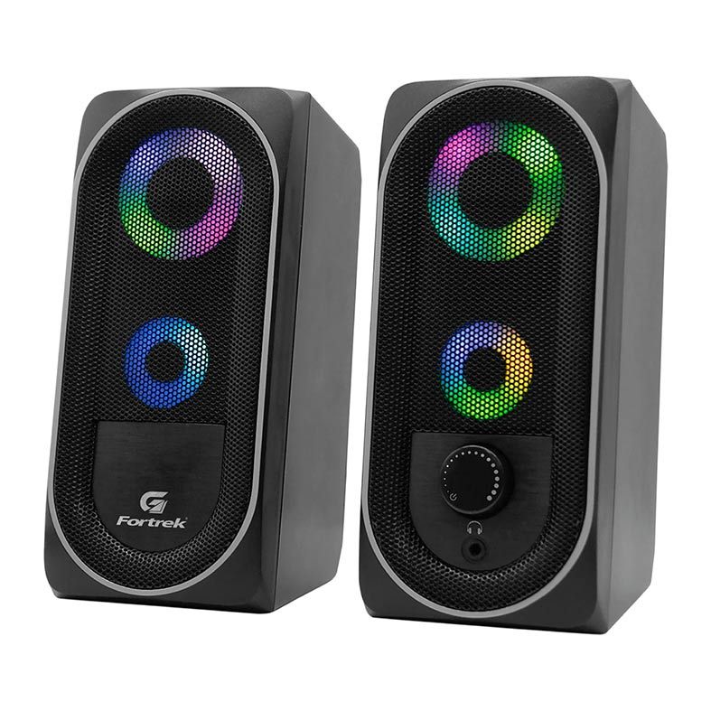 Caixa de Som Fortrek G Multimidia Black Hawk 6W RGB, 73403