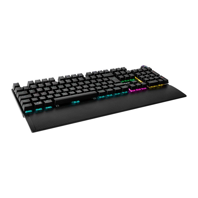 Teclado Mecanico Gamer Fortrek GPRO K7 Black Edition, Rainbow, ABNT2, Switch Azul, Preto, 74751