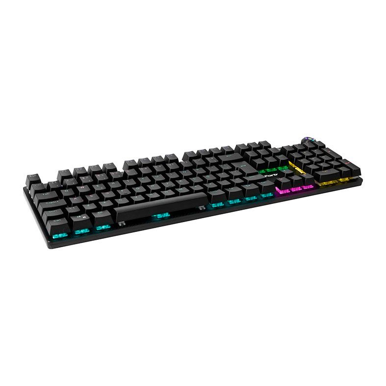 Teclado Mecanico Gamer Fortrek GPRO K7 Black Edition, Rainbow, ABNT2, Switch Azul, Preto, 74751