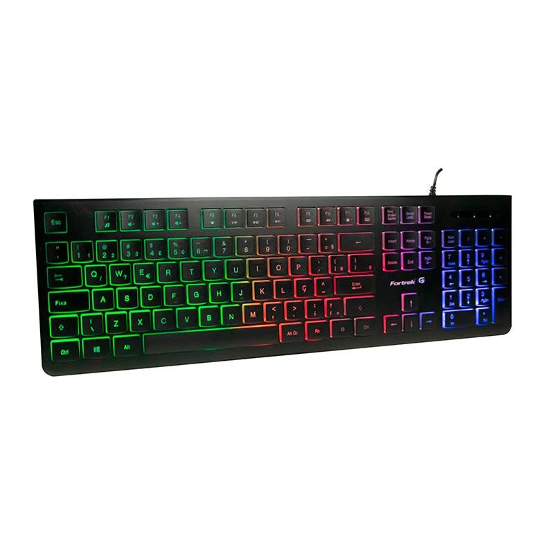 Teclado Gamer Fortrek Black Eagle, RGB, ABNT2, Preto, 75856