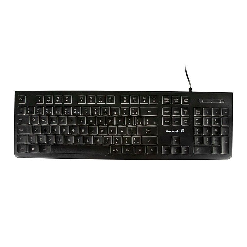 Teclado Gamer Fortrek Black Eagle, RGB, ABNT2, Preto, 75856