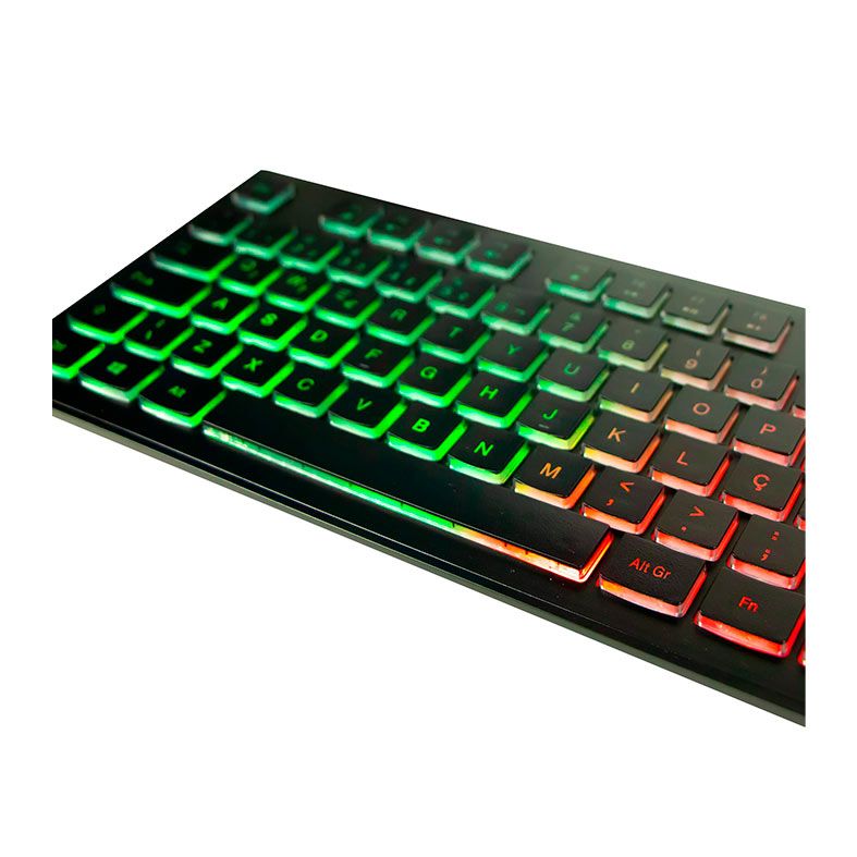 Teclado Gamer Fortrek Black Eagle, RGB, ABNT2, Preto, 75856