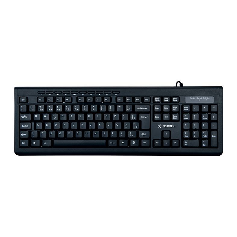 Teclado Fortrek MKL-101, ABNT2, Preto, 75859